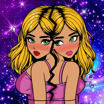 realistic girl split