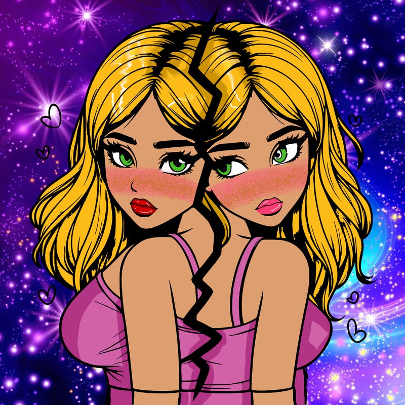 realistic girl split