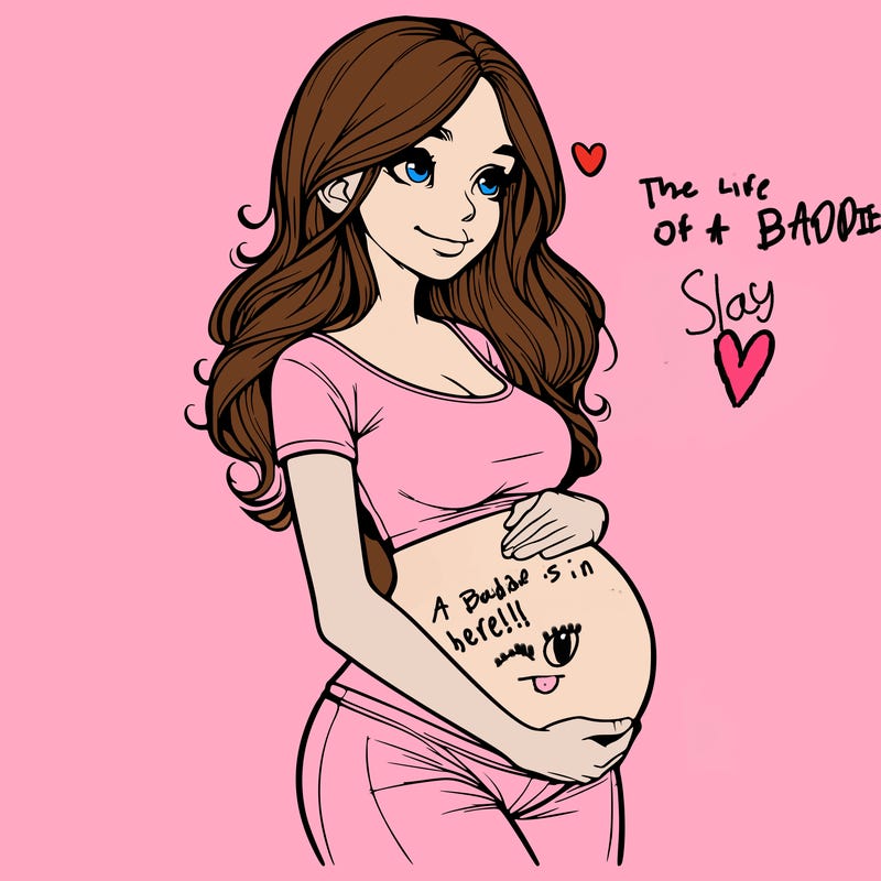 realistic pregnant girl