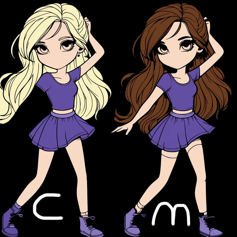 realistic girl, dancing