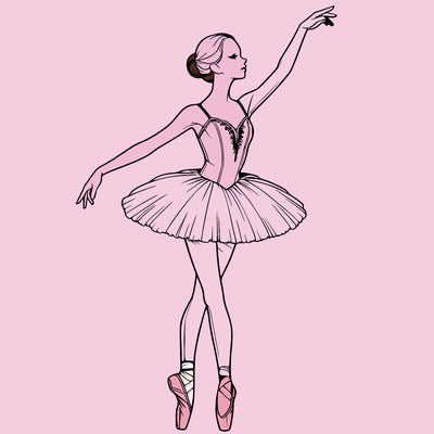 realistic ballerina