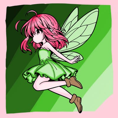 manga fairy flying