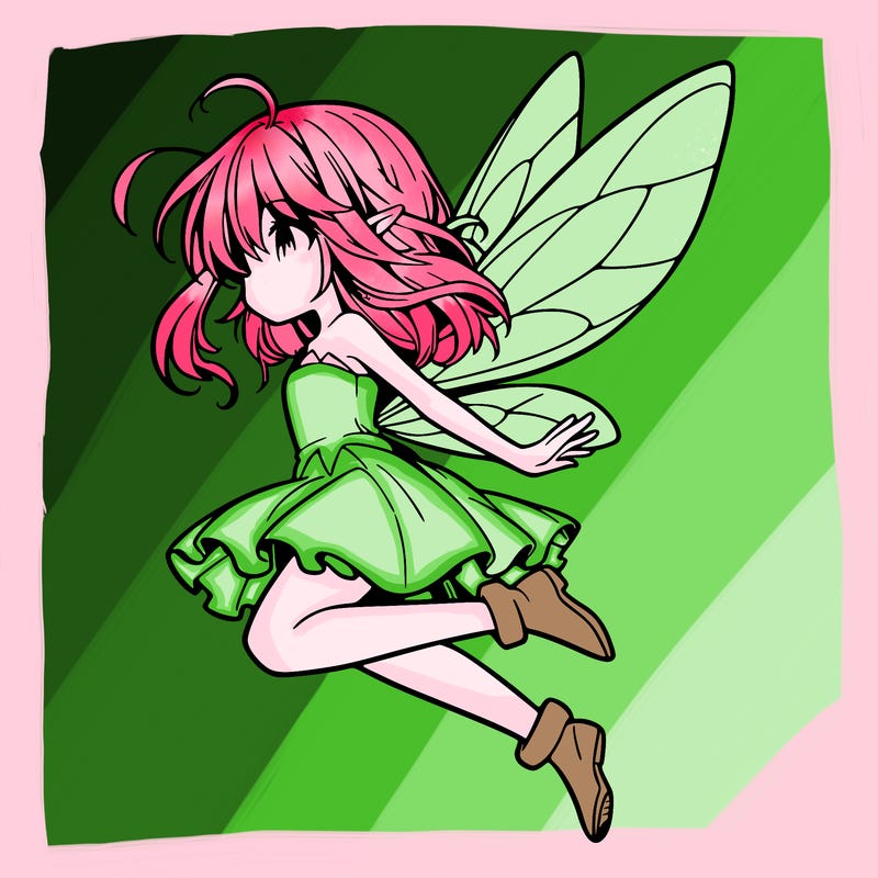 manga fairy flying
