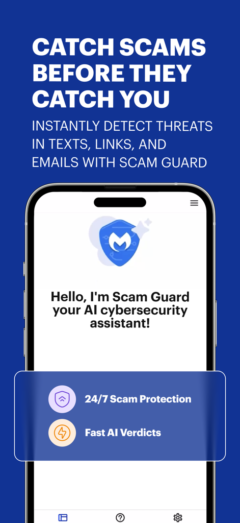 Malwarebytes Scam Guard AI assistant for 24/7 threat detection and scam protection