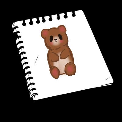 a blank sketch pad