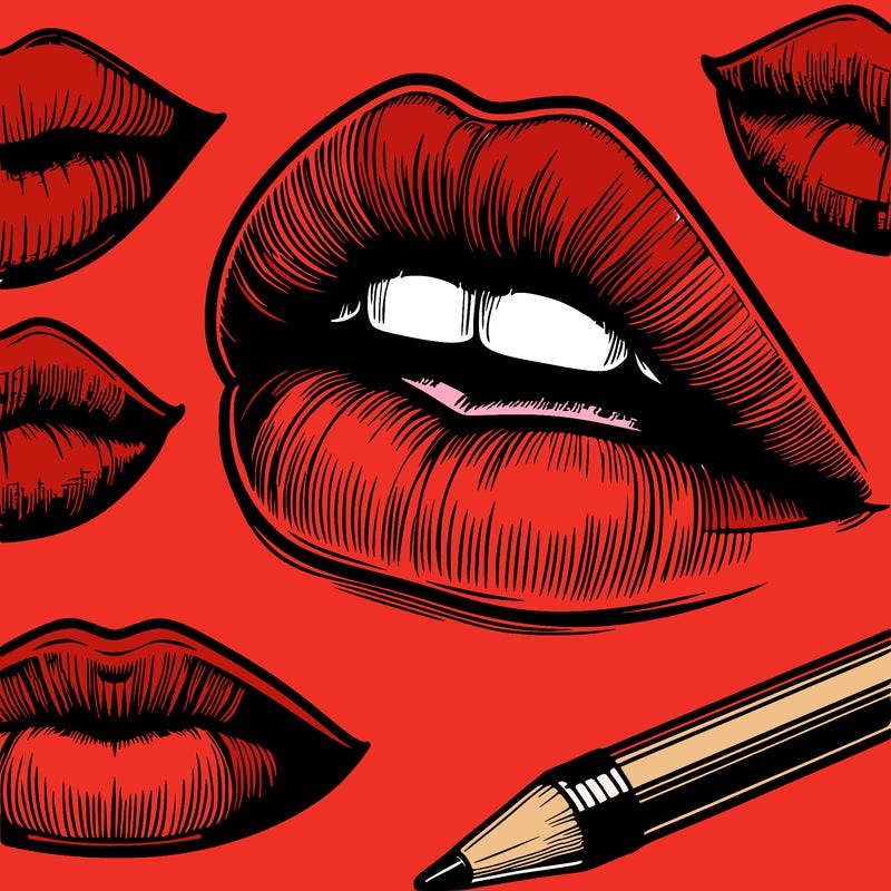 realistic  lips