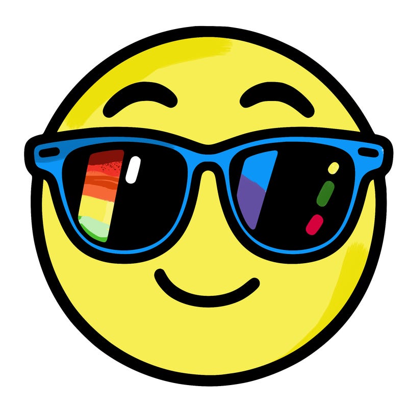 emoji with sunglasses