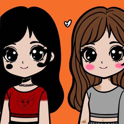 girl with brown hair and green eyes