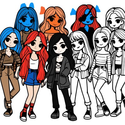 group of girls