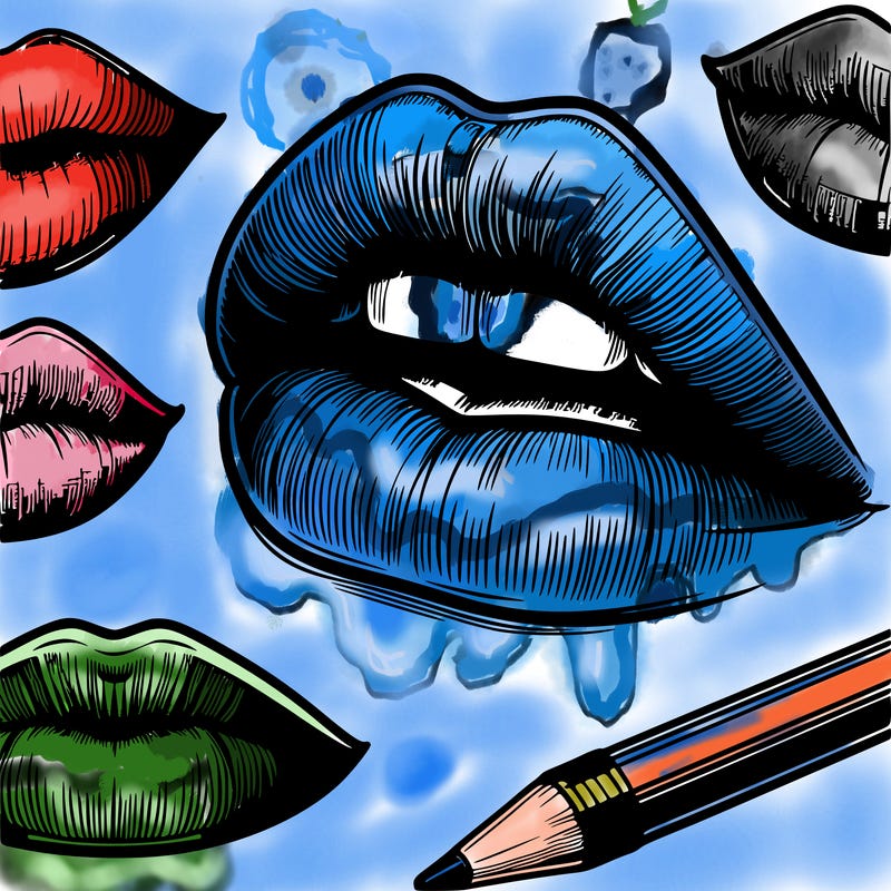 realistic  lips