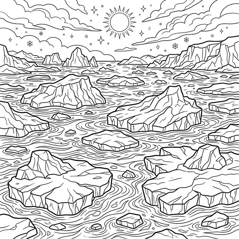 Ice Floes Coloring Pages - 7 Free Printable Designs — Color Pop