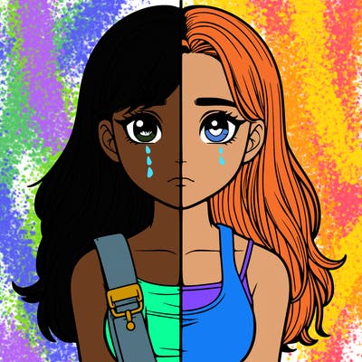 realistic girl split