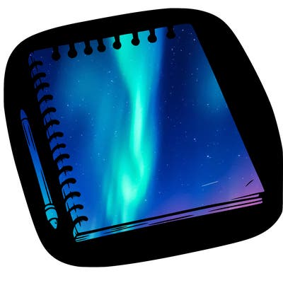 a blank sketch pad