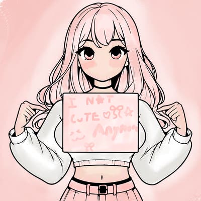 girl holding a blank sign in a long sleeve crop top