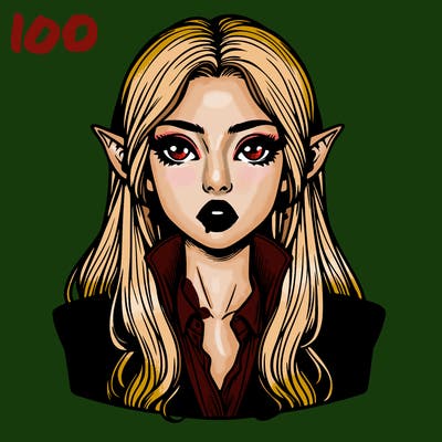 realistic vampire girl