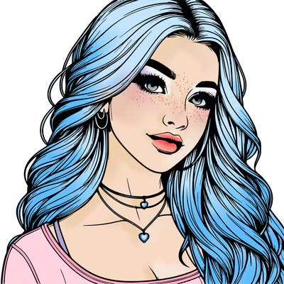 detailed realistic girl