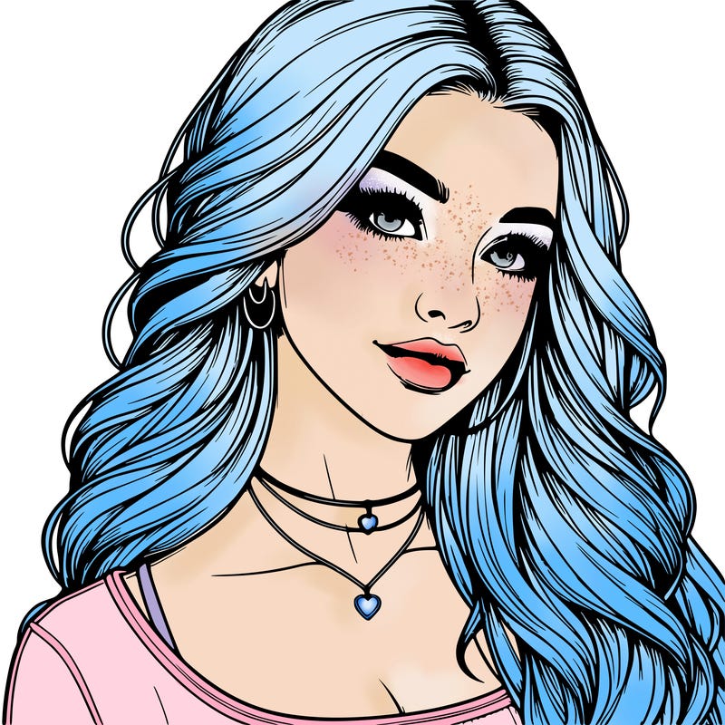 detailed realistic girl