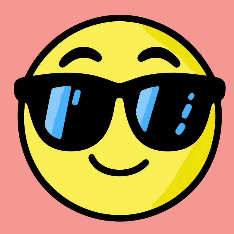 emoji with sunglasses