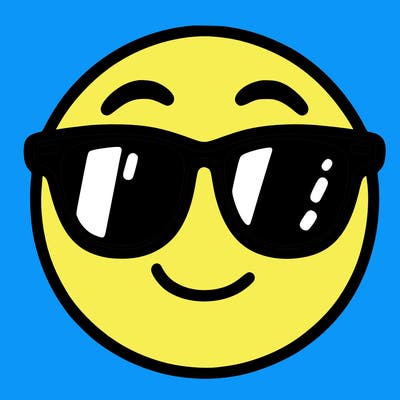 emoji with sunglasses