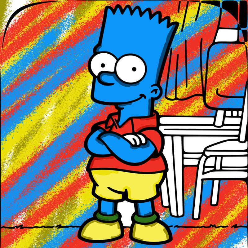 bart standing up