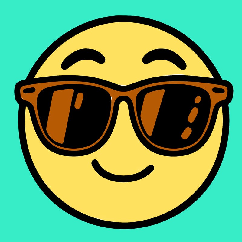 emoji with sunglasses
