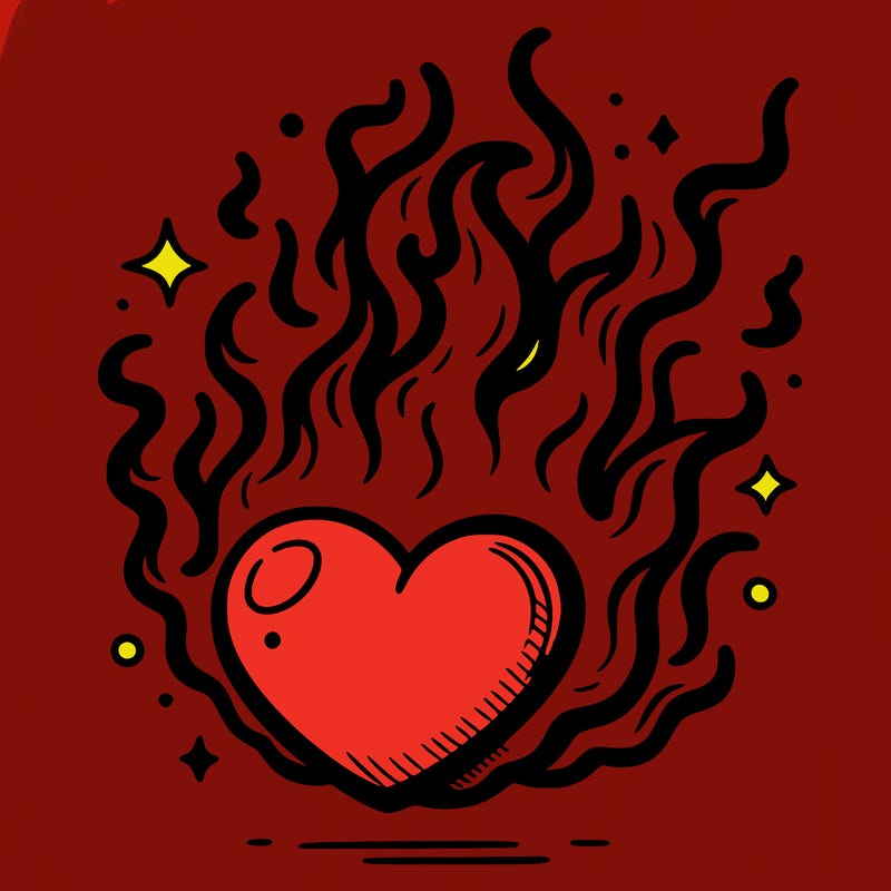 flaming heart