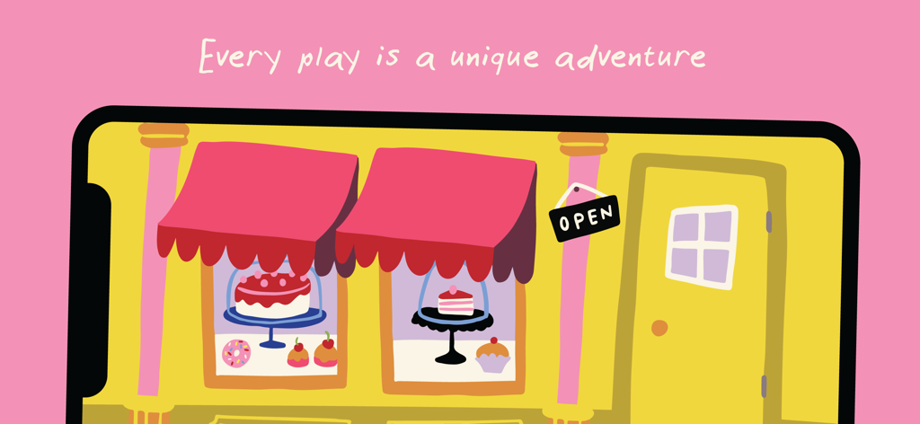 Peekaboo Barn - Baby Books - Colorful interactive bakery scene with cakes and pastries in Peekaboo Barn Baby Books app