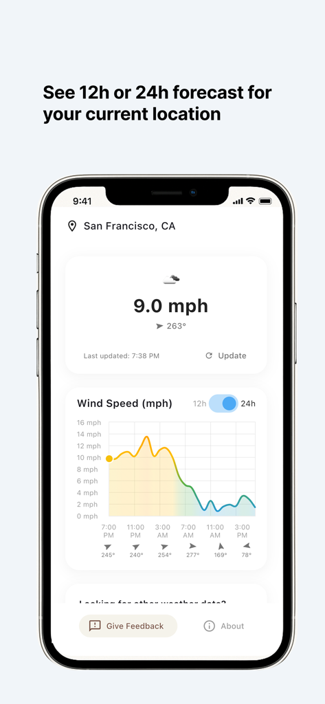 Wind now - Weather App | MWM