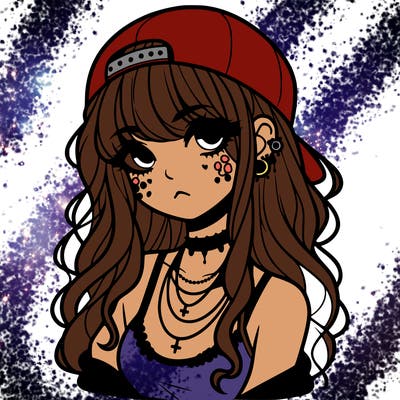 scene girl aesthetic