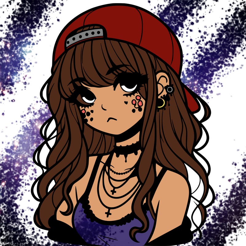 scene girl aesthetic
