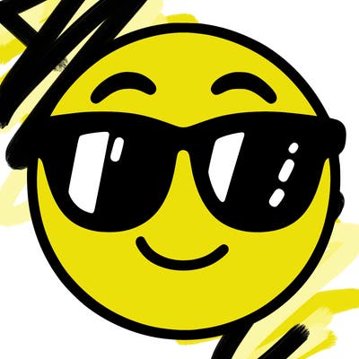 emoji with sunglasses