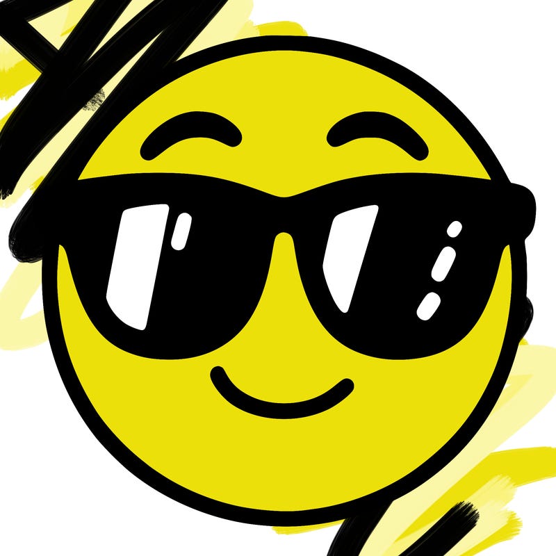 emoji with sunglasses