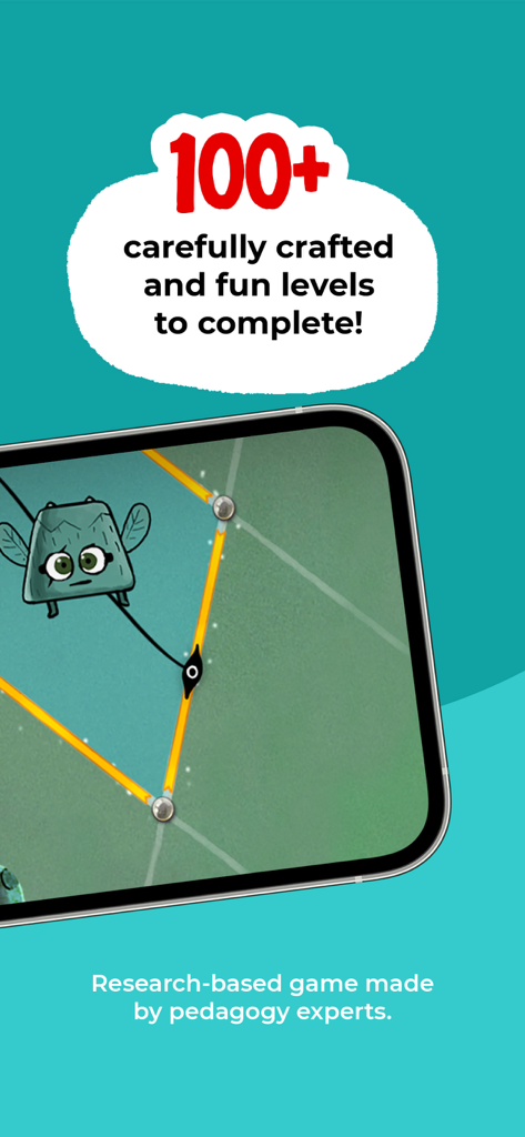 Kahoot! Geometry by DragonBox - Screenshot of Kahoot Geometry by DragonBox showing whimsical characters and geometry puzzle levels