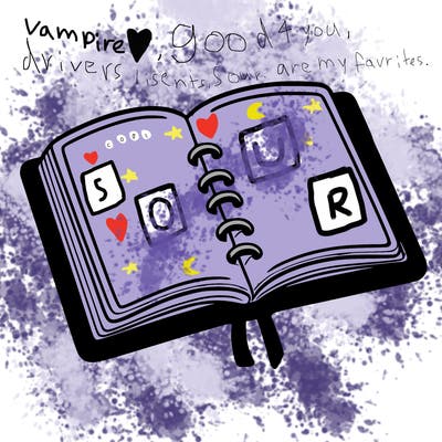 open note book blank