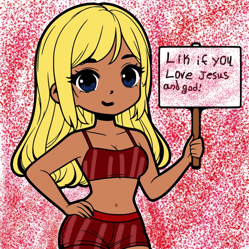 girl in a cute crop top holding a blank sign