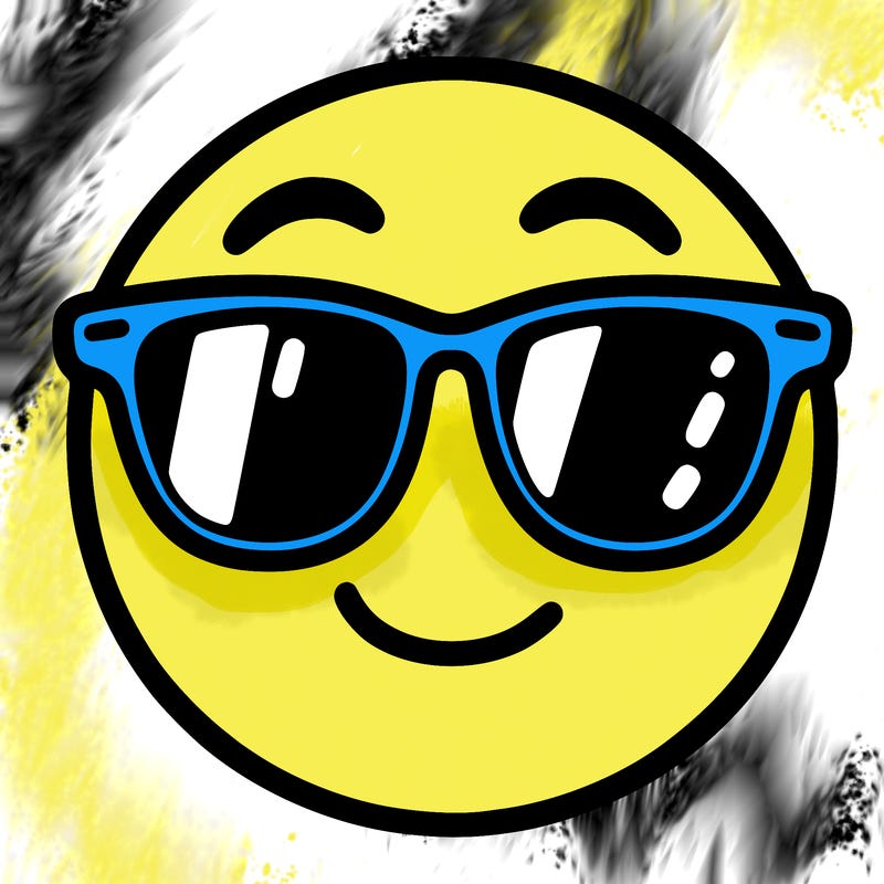 emoji with sunglasses