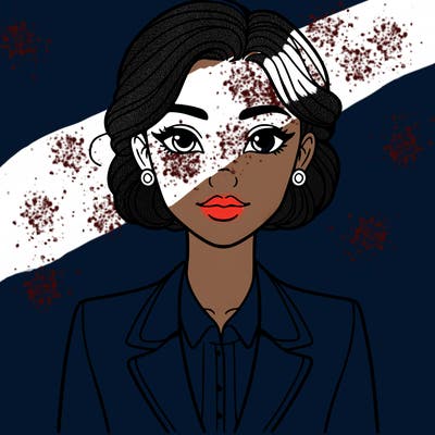 woman in a suit