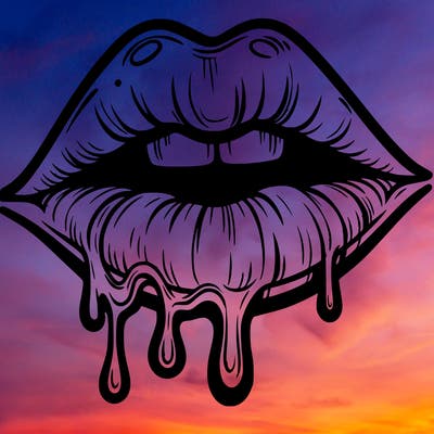 lips that look realistic and drip