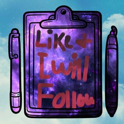 blank clip board with pen