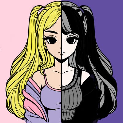 realistic girl split