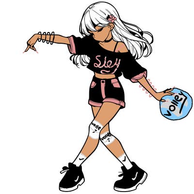 realistic girl danceing