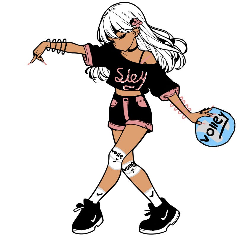 realistic girl danceing