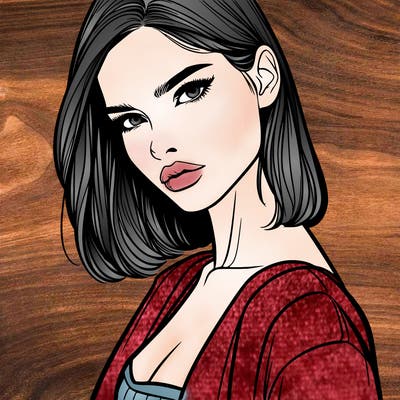 fashion model female one realistic posing