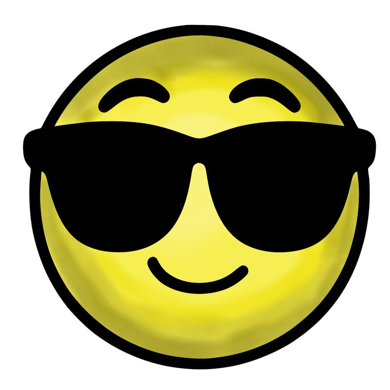 emoji with sunglasses
