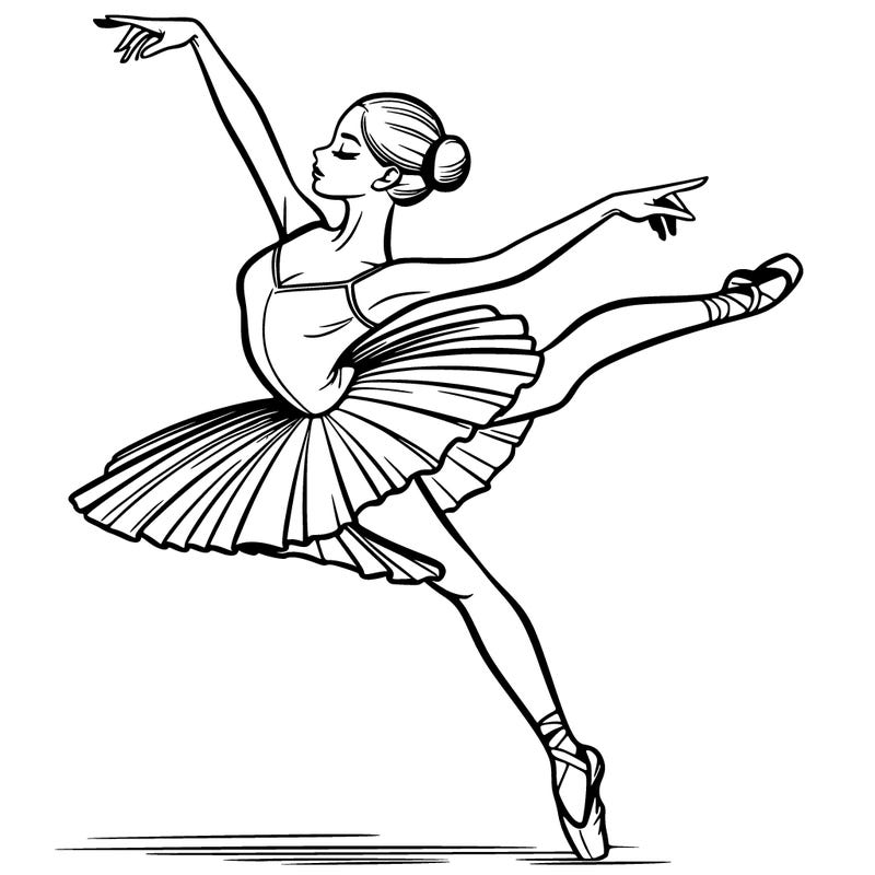 ballerina in a dramatic pose