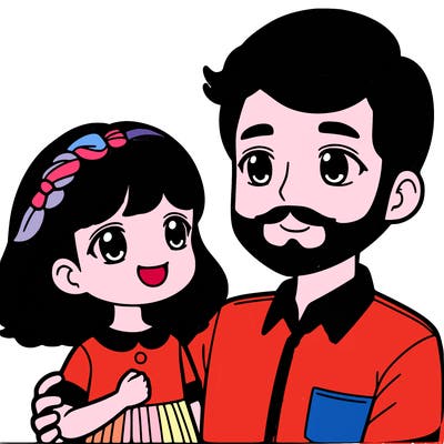 dad and daughter