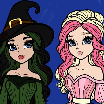 elphaba and glinda