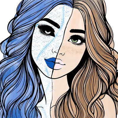 beautiful realistic girl