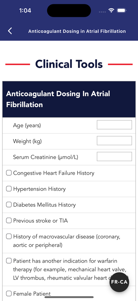 Klinisches Werkzeug zur Dosierung von Antikoagulanzien bei Vorhofflimmern