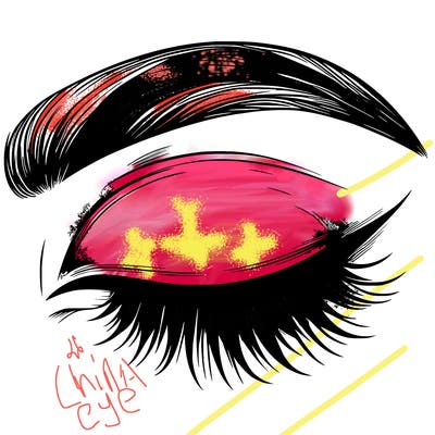 eye closed realistic